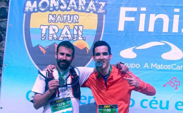Víctor Florencio y Alejandro Jimeno completan la dura y complicada carrera 'Monsaraz Natur Trail 2022'